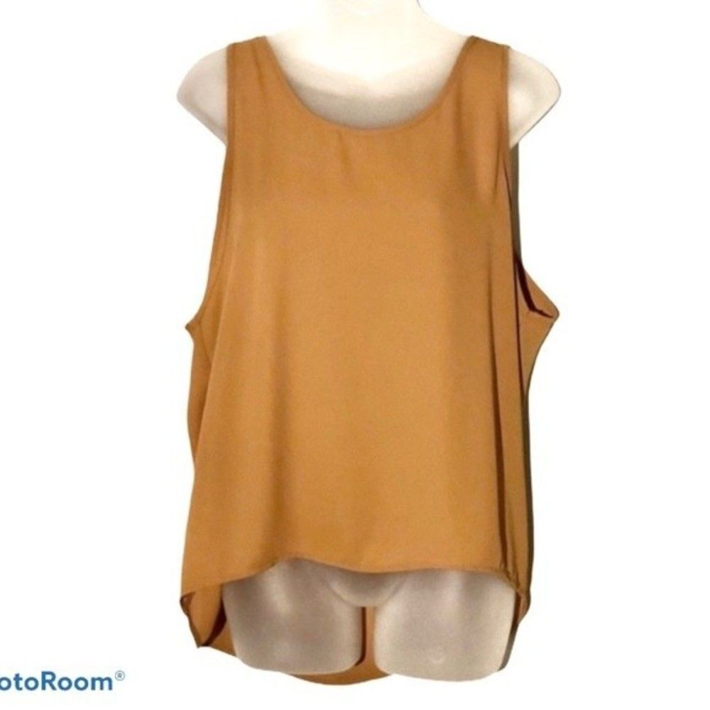 Forever 21 Yellow Flowy Tunic Tank Size S